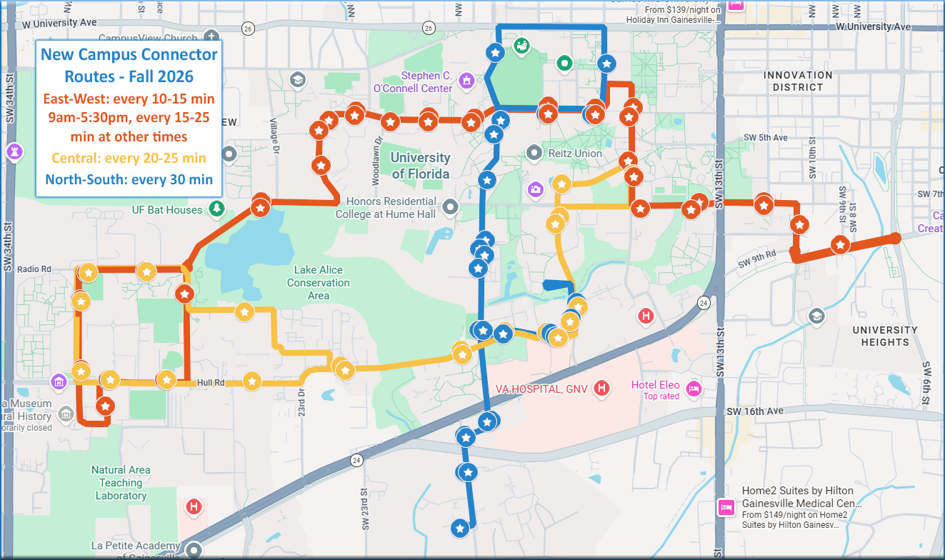 Campus Connector System Map